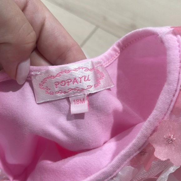 POPATU DRESS PINK AND FLOWERS 18 months - Picture 5 of 6